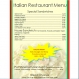 Click to enlarge Italian Restaurant Menu Template