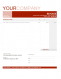 Click to enlarge Professional Invoice Template Red