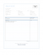 Finance Charge Template - Blue