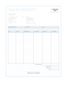 Click to enlarge Sales Receipt Template - Blue