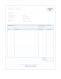 Click to enlarge Service Invoice Template - Blue